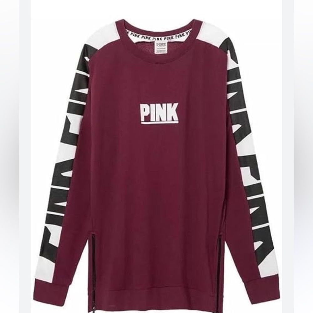 Pink Maroon Sweatshirt